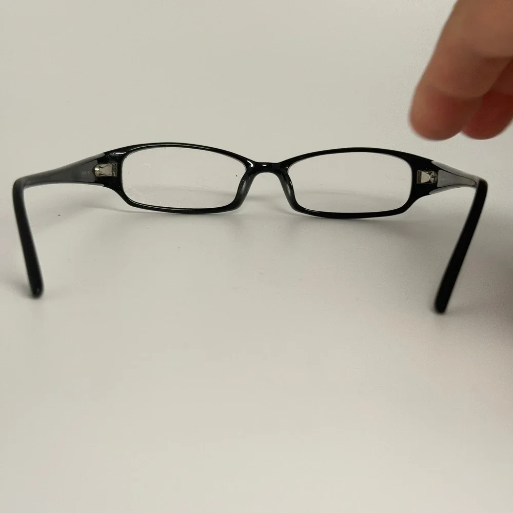 XOXO Squeal Eyeglass Frames Black Pink Leopard Print Rectangular 135mm BLCK
